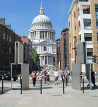 HSBC Gates leading to St Paul’s Cathedral