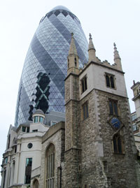 30 St Mary Axe and St Andrew Undershaft